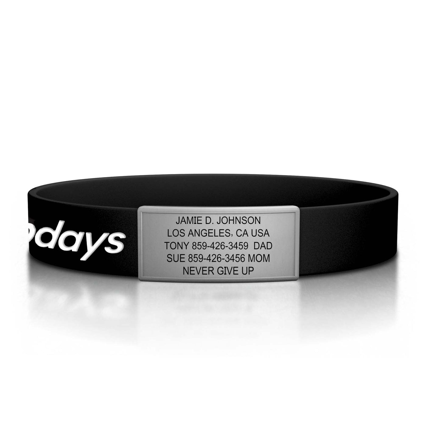 ROAD ID Stretch Silicone ID Bracelet for Athletes, Kids, and Medical Needs