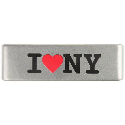 Clearance Badge Slate 19mm Badge I Heart NY - ROAD iD