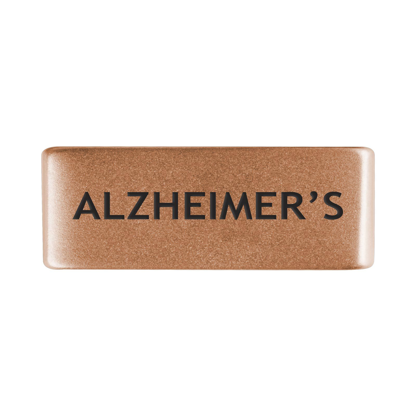 Alzheimer's Badge Badge 13mm Rose Gold ROAD iD