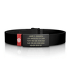 Medical ID Elite Silicone Clasp 13mm Graphite ID  - ROAD iD