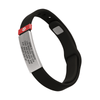 Medical ID Sport Pin-Tuck 13mm Slate ID Black-Ember - ROAD iD