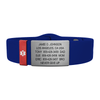 Medical ID Sport Pin-Tuck 19mm Slate ID  - ROAD iD