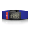 Medical ID Elite Silicone Clasp 19mm Graphite ID  - ROAD iD