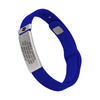 Medical ID Sport Pin-Tuck 13mm Slate ID Blue-Slate - ROAD iD