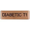 Badge Rose Gold 19mm Badge Diabetic Type 1 - ROAD iD