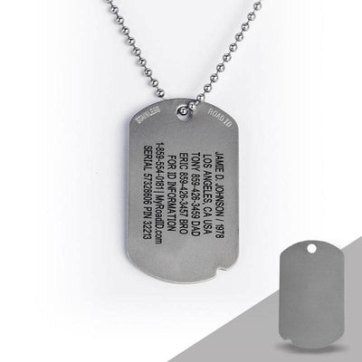 THE FIXX ID DOG TAG ID Blank - ROAD iD