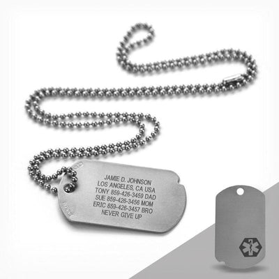 Medical Dog Tag ID ID Medical Alert - ROAD iD