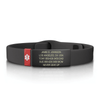 Medical ID Sport Pin-Tuck 13mm Graphite ID  - ROAD iD