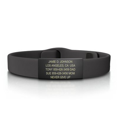Wrist ID Sport Pin-Tuck 13mm Graphite ID  - ROAD iD