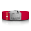 Medical ID Silicone Clasp 19mm Slate ID  - ROAD iD