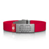 Medical ID Elite Silicone Clasp 13mm Slate ID  - ROAD iD