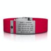 Medical ID Silicone Clasp 19mm Slate ID  - ROAD iD