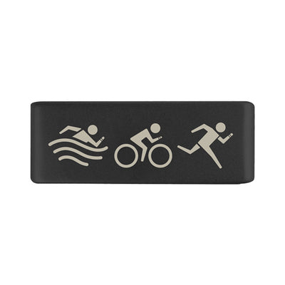 Badge Graphite 13mm Badge Tri Icons - ROAD iD